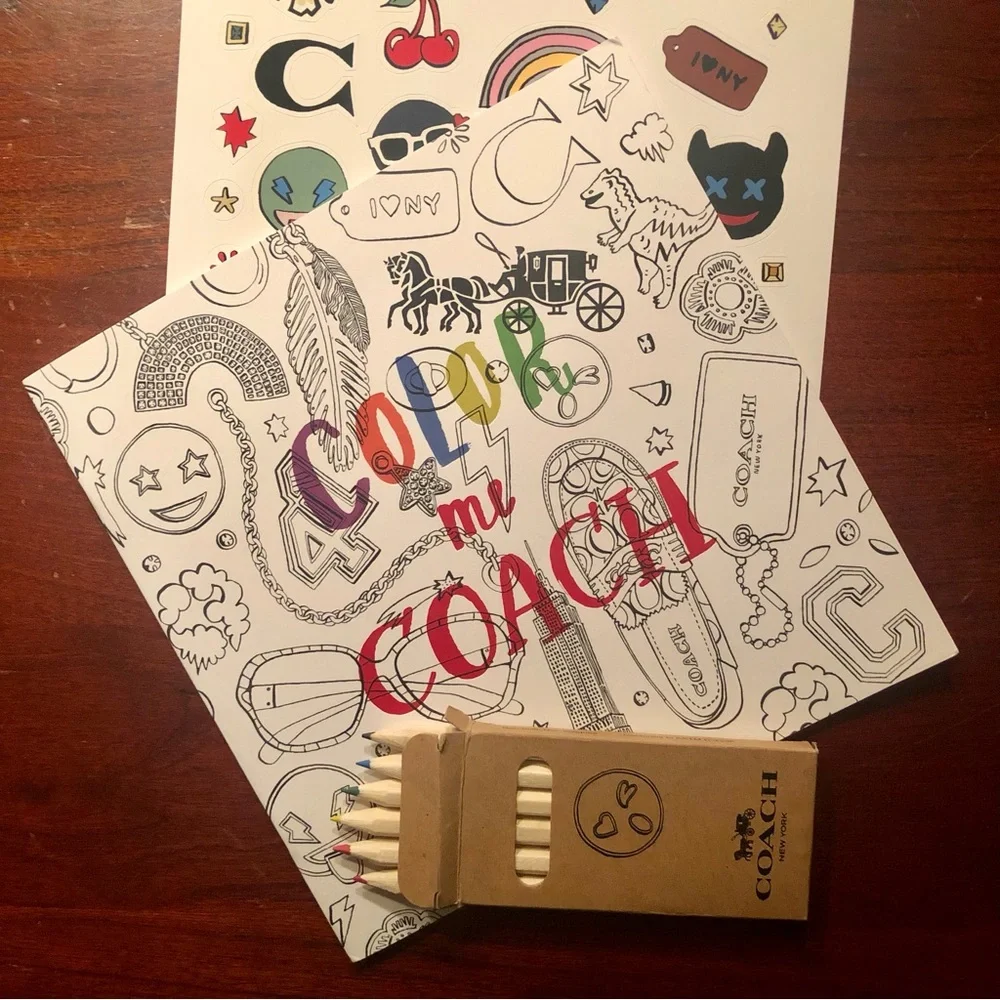 Coach Coloring Book “Color me Coach” with Pencils and Stickers - Picture 1 of 6